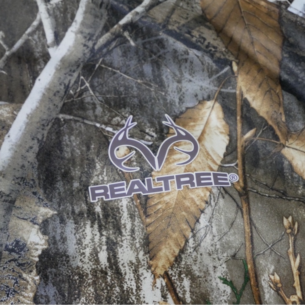 Realtree Edge Men Camo Hoodie Built In Neck Gaiter Recycled Polyester L 42-44 - Picture 4 of 11